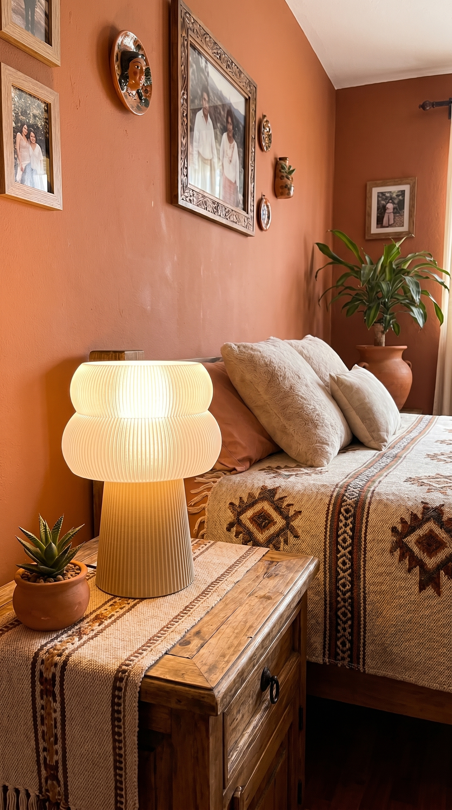 Cozy Lamp 2 tiers with tall base